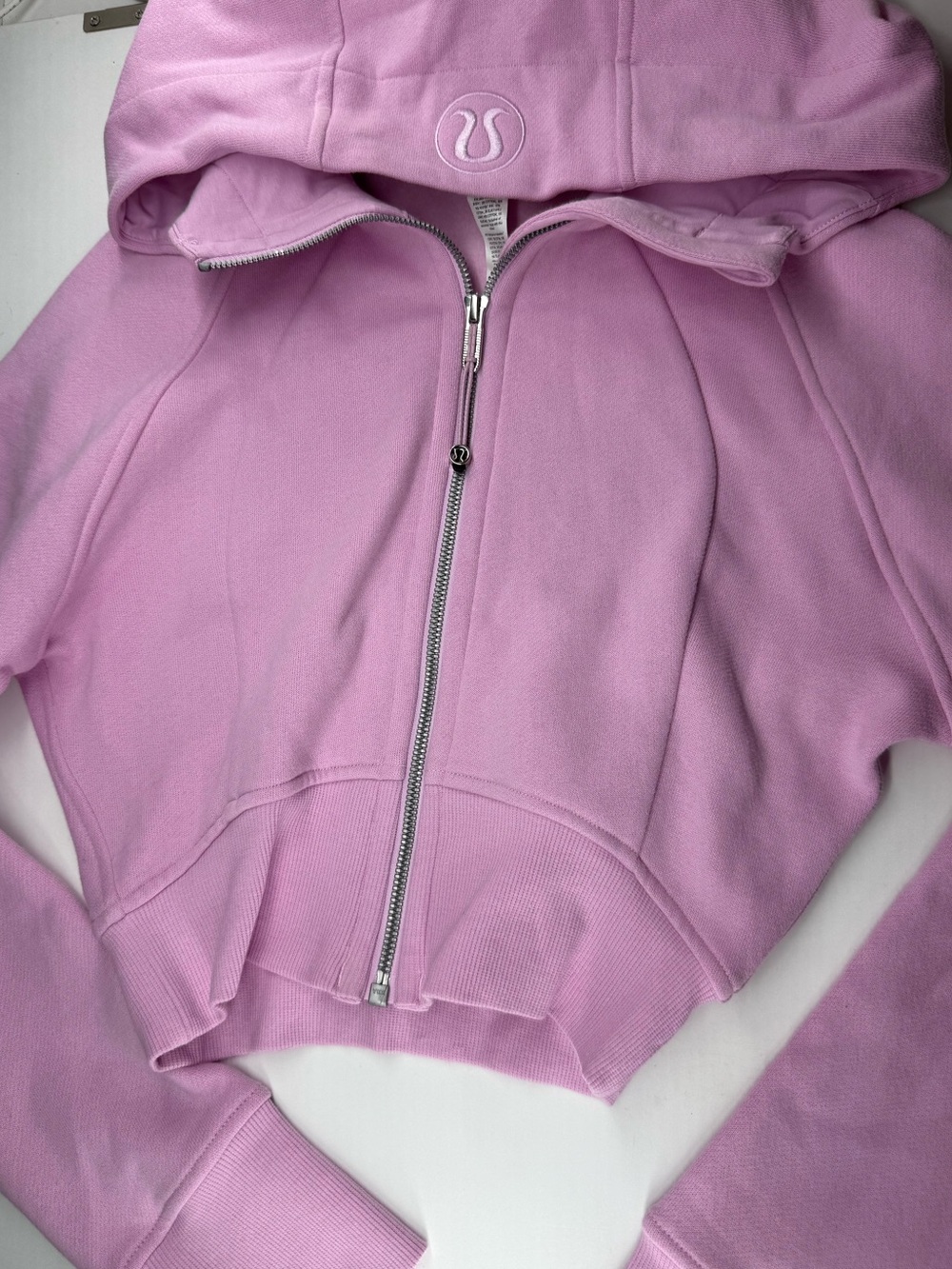 lululemon athletica Girls' Light Pink Hooded Zip-Up Jacket